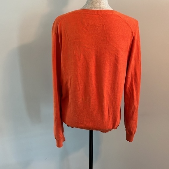 American Living 100% Pima cotton v neck long sleeve sweater.  Unisex Size small - Picture 4 of 6